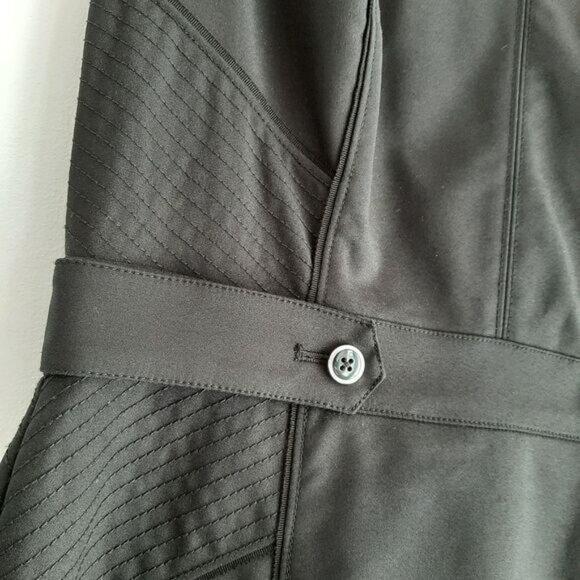 WHBM Classic Defined Waist Sheath Dress Knee Length Black Sz 6 - Picture 10 of 16